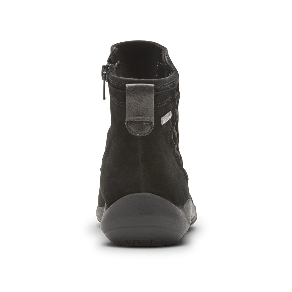 Botas Rockport Mujer Mexico - Cobb Hill Amalie Waterproof Ghillie Negros - VHDCR2648